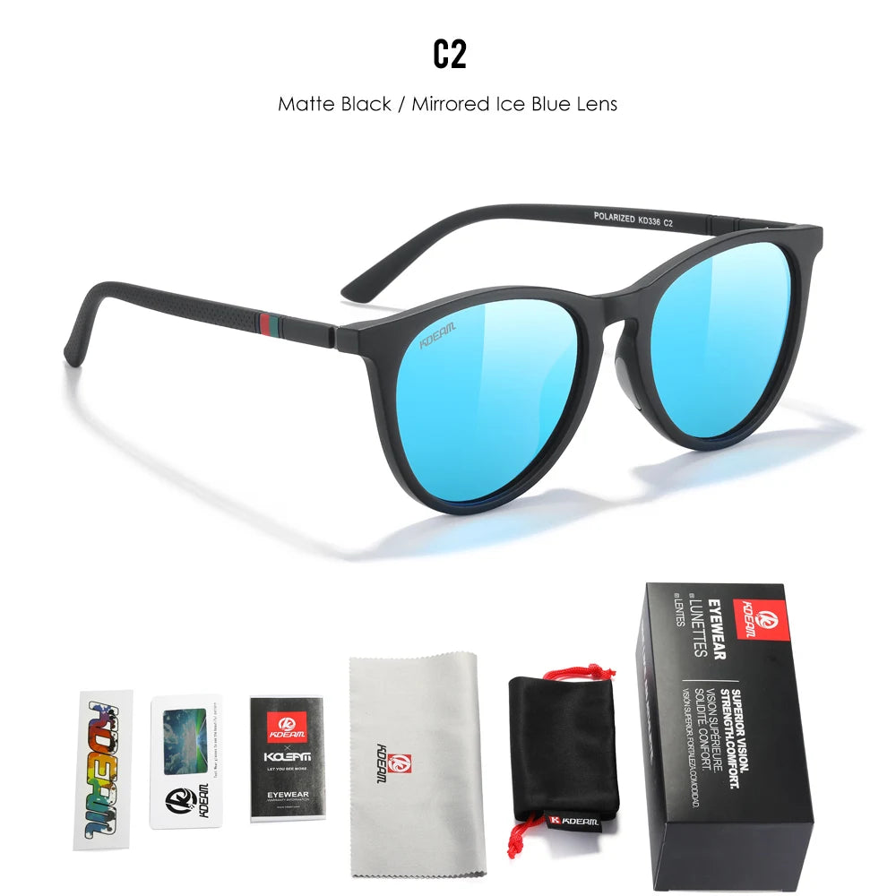 Damen-Sonnenbrille Vintage photochrom polarisiert Reisen Fahren Wandern