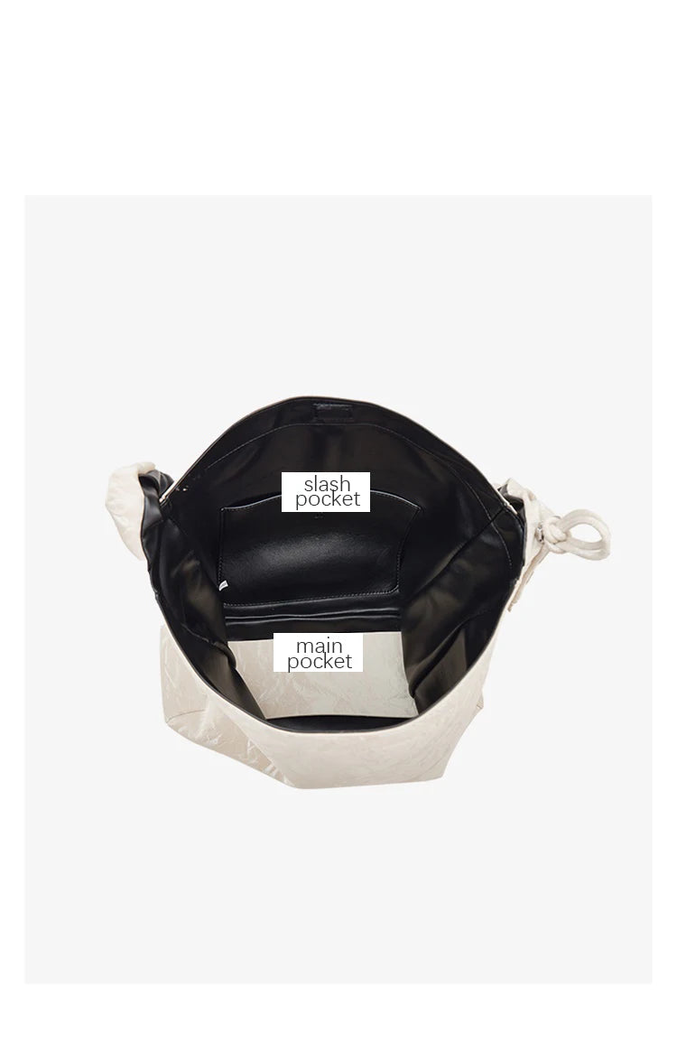 Damen Schultertasche aus synthetischem Leder mit großer Kapazität
