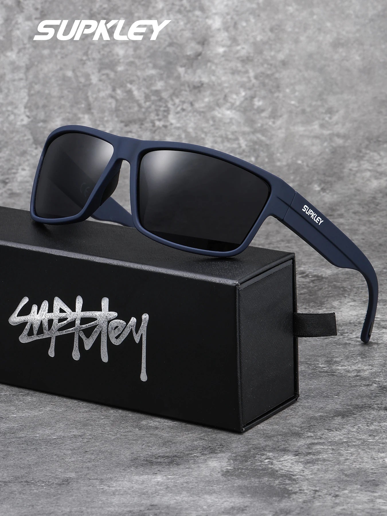 Sonnenbrille Sport Boxy UV400 polarisiert Fahren Wandern trendig