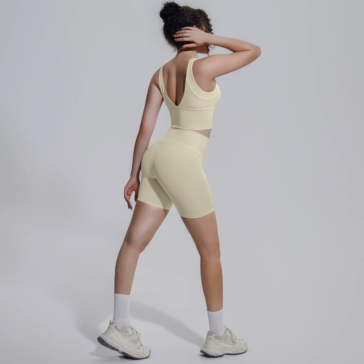 Damen Yoga Set Schnell Trocknend Hüfthebenset