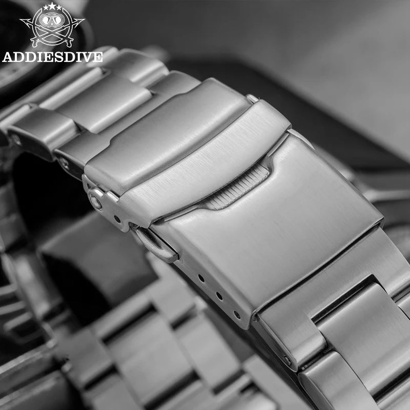 Herren Automatikuhr mechanisch Saphirglas 8215 200m wasserdicht Leuchtzeiger Edelstahl