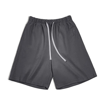 Herren Freizeitshorts aus atmungsaktivem Material mit gesticktem Blitzdesign