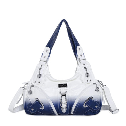 Damen-Handtasche Tie-Dye Muster und weiches Obermaterial Alltagsbegleiter für Alltag und Freizeit