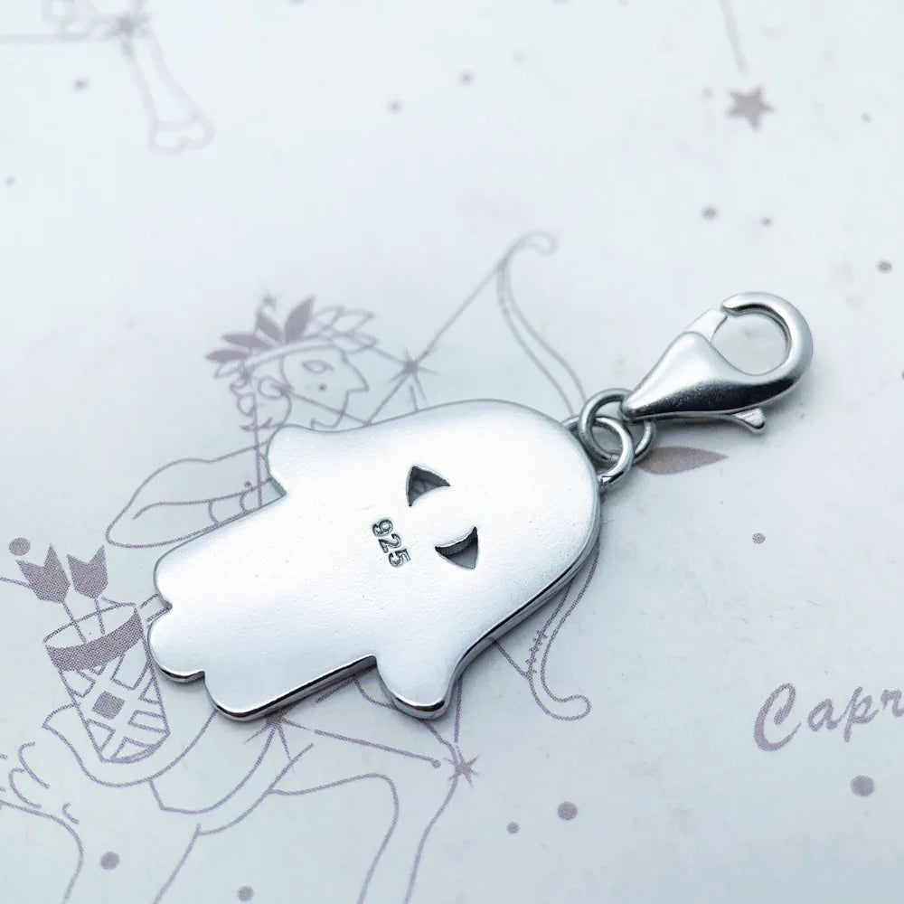 Damen-Charm-Anhänger mexikanische Hand Fatima Hamsa aus Sterlingsilber