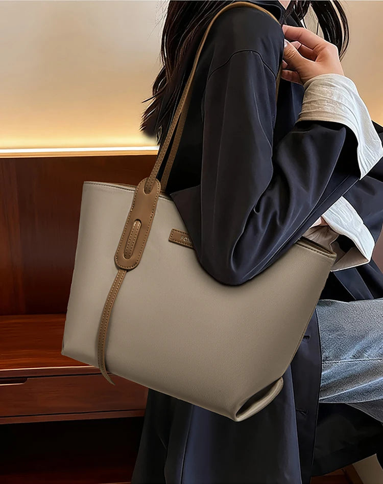 Damen Tote Tasche aus PU-Leder im Casual All-match Stil