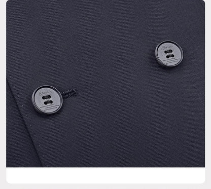 Schmal geschnittener Herrenanzug-Blazer mit grauen Streifen und 2-Knopf-Einreiher – ideal für Partys und Hochzeiten, Größe 48