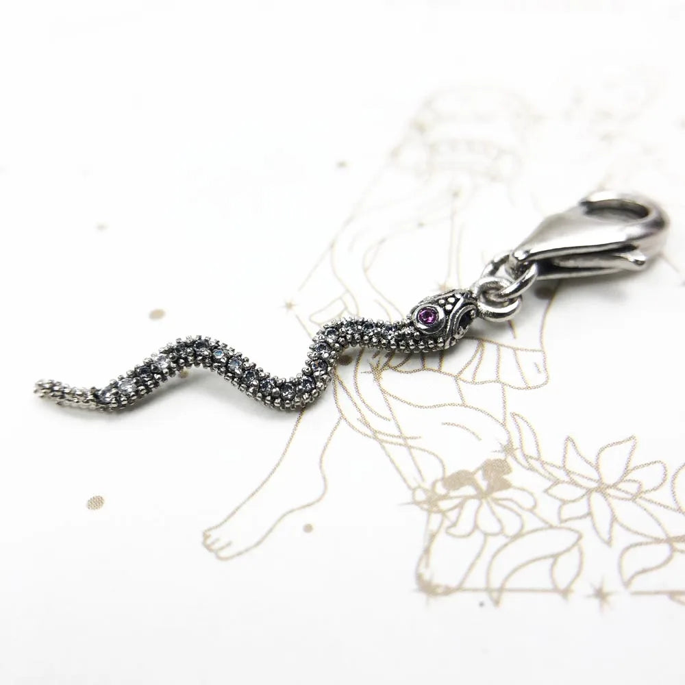 Damen-Charm-Anhänger Schlange Böhmen II aus Sterlingsilber