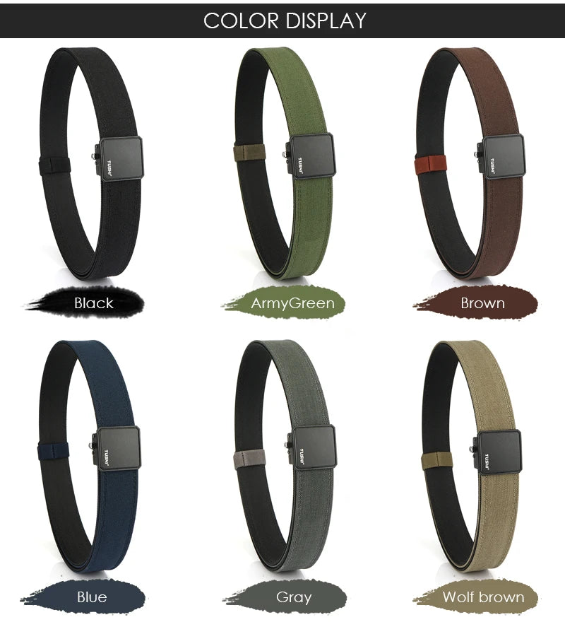 VATLY Hard EDC Tactical Gürtel Herren Nylon Rigid Automatik-Schnalle