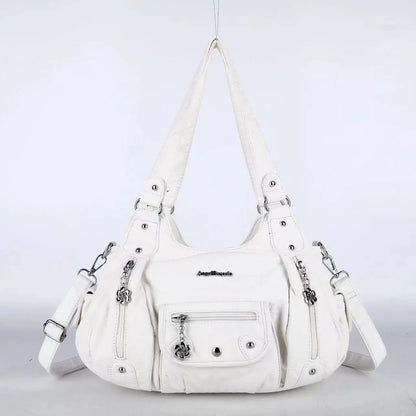Damen-Handtasche Aus PU-Leder Mit Leopardenmuster Und Top-Handle-Design Für Alltag