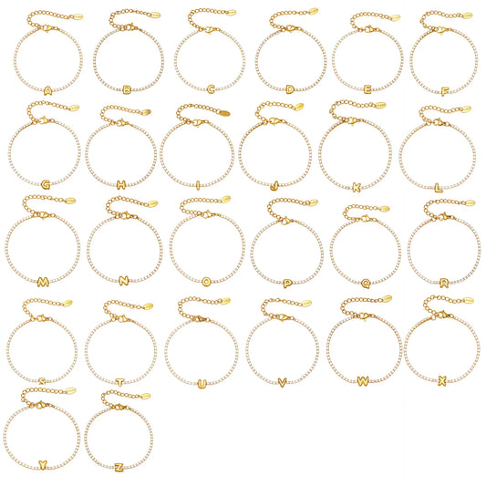 Damen-Armband mit Initialen-Buchstabe