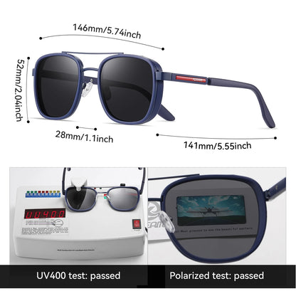 Sonnenbrille Vollrand TR90 polarisiert Angeln Fahren Herren