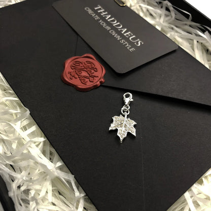 Damen-Charm-Anhänger rotes Herz Glück Frühling aus Sterlingsilber
