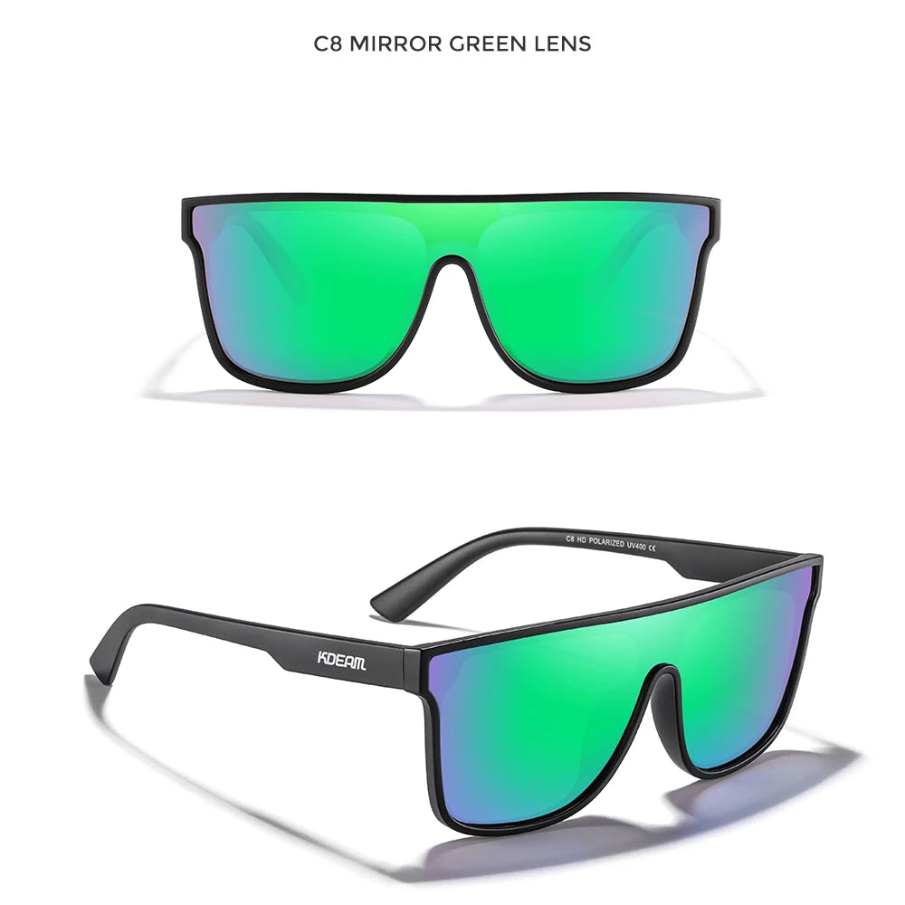 Sonnenbrille Einteiler polarisiert Sport Baseball Angeln Fahren Komplettzubehör