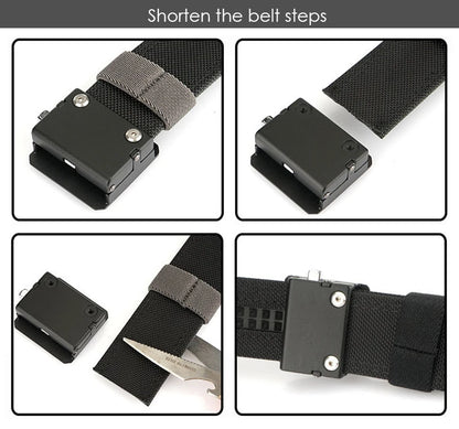 VATLY Hard EDC Tactical Gürtel Herren Nylon Rigid Automatik-Schnalle