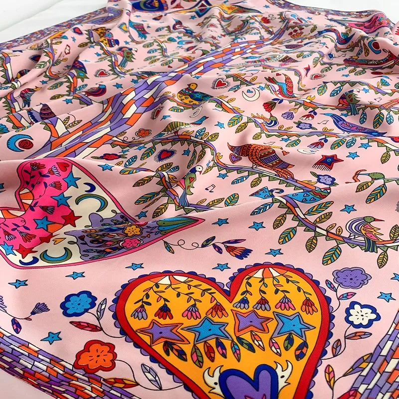 Damen Baumwollschal 90cm quadratisch Luxus Hijab Kopftuch Bandana Pashmina