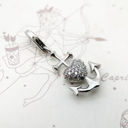 Damen-Charm Faith Hope Love Kreuz Herz Anker aus Sterlingsilber