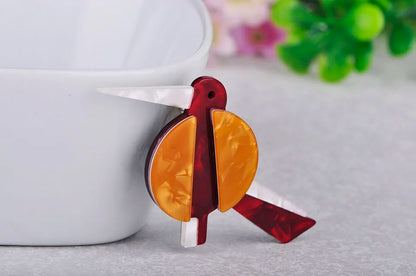 Brosche Hummer Vogel Acryl Harajuku Tier Corsage Clip Damen Kinder
