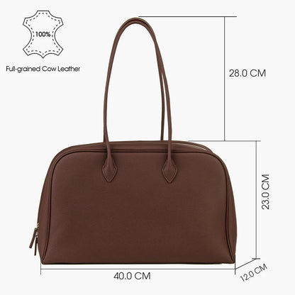 Top Layer Rindsleder Handtasche Damen | Große Tote Für Alltag