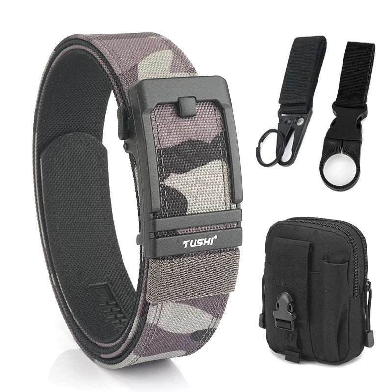 Unisex-Taktischer Gürtel aus 1100D Nylon mit Metall-Schnalle, Ideal für Airsoft-Pistolen