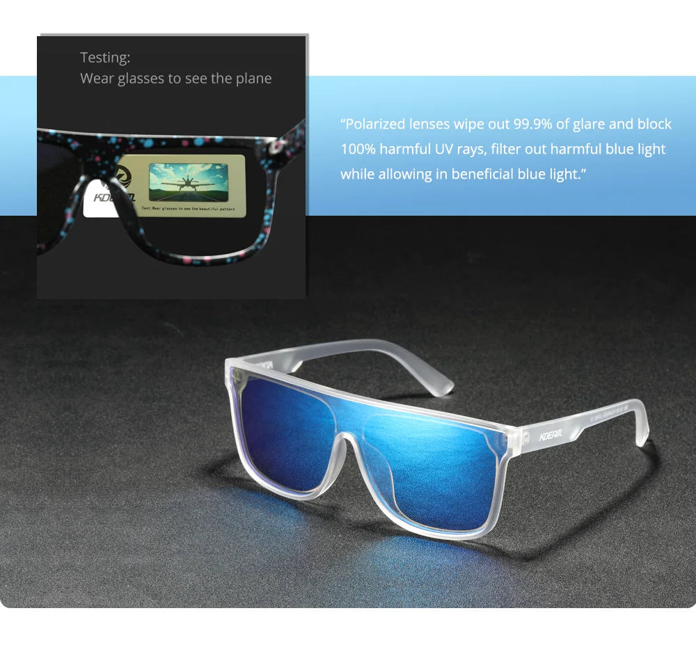 Sonnenbrille Einteiler polarisiert Sport Baseball Angeln Fahren Komplettzubehör