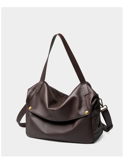 Damen Handtasche aus echtem Leder mit großer Kapazität