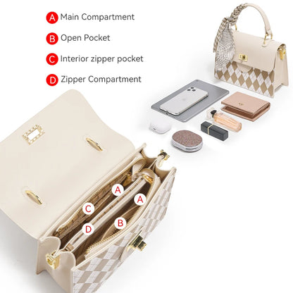Damen Handtasche aus PU Elegant Crossbody-Tasche