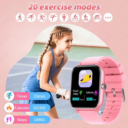LIGE Kinder-Smartwatch für Mädchen und Jungen, Smartwatch im Alter von 3–12 Jahren, Lernspiel für Kinder, Tonaufzeichnung, Audio-Märchenbuch, Kinderuhr