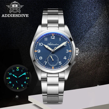 36mm Herren Vintage-Quarzuhr K1 Mineralglas 100m wasserdicht BGW9 C3 Minimalist