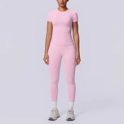 Hamidou Nahtloses Sportset Für Damen Mit Pfirsich-Po Effekt