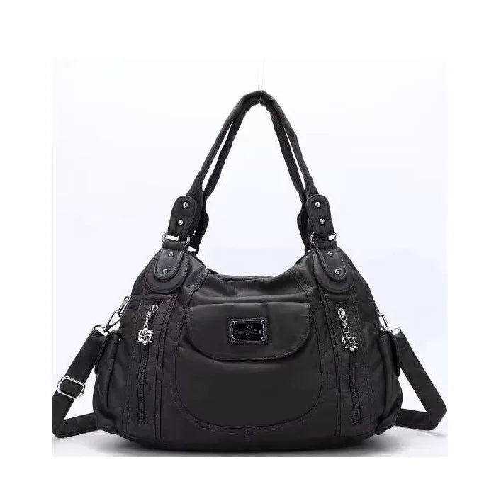 Damen-Schultertasche mit großzügiger Kapazität und durchdachtem Innenaufbau für Smartphone und Geldbörse