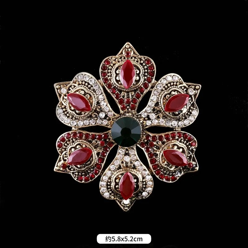 Brosche Metall Barock Vintage Retro Palast Revers Pin Unisex Party