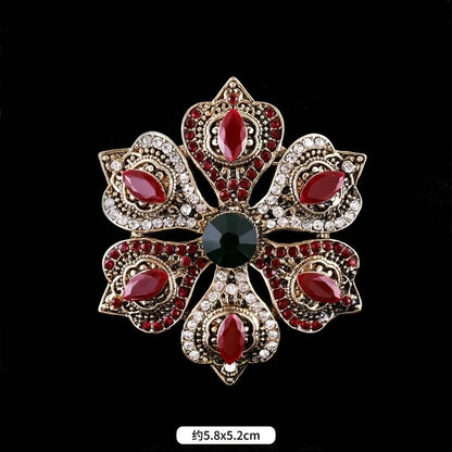 Brosche Metall Barock Vintage Retro Palast Revers Pin Unisex Party