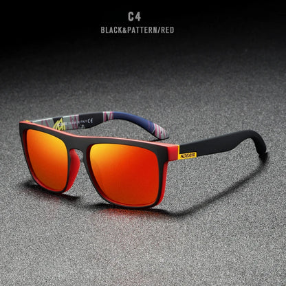 Sonnenbrille quadratisch polarisiert elastisch Spiegel 17 Farben Unisex