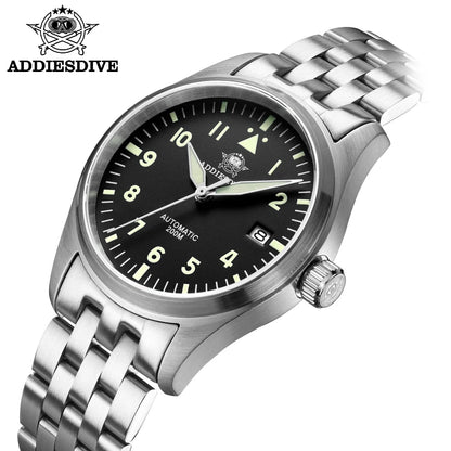 Herren-Taucheruhr mit C3-Leuchtmasse und NH35A-Automatikwerk