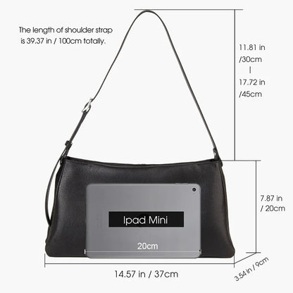 Echt Leder Hobo Schultertasche - Fassungsvermögen