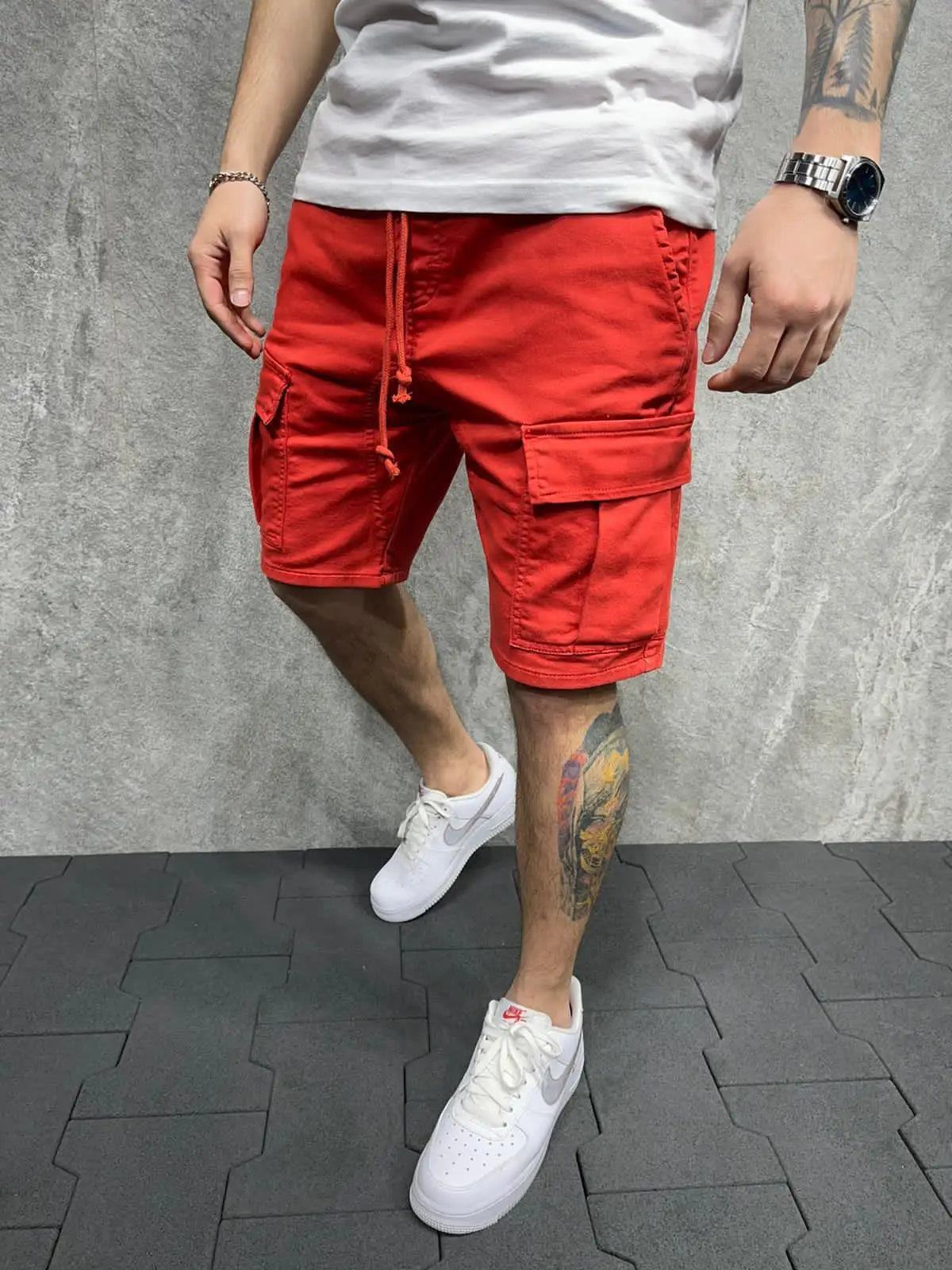 Sommerliche Herren-Shorts mit mehreren Taschen – lockerer Schnitt für Outdoor und Freizeit