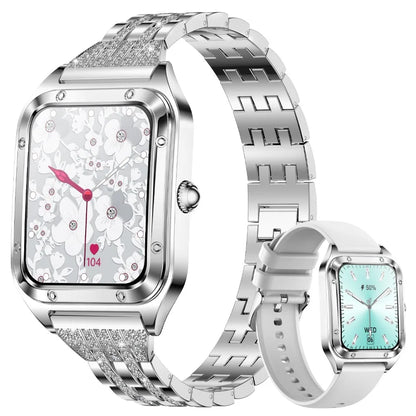 Damen Smartwatch mit 1,57 Zoll Full Touch Screen und Gesundheits-Tracker