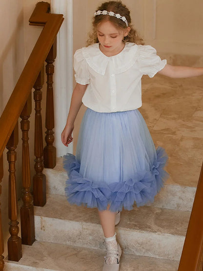 Elegantes Mädchen-Sommerkleid in Lila für Partys und Hochzeiten – Blumenkleid mit luxuriösem Design, ärmelloses Kleid in Khaki Beige für Kinder von 3 bis 14 Jahren.