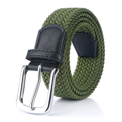 Unisex Gürtel Gewebe Elastikband Silberne Metallschnalle Jeans Geeignet Alltag Freizeit