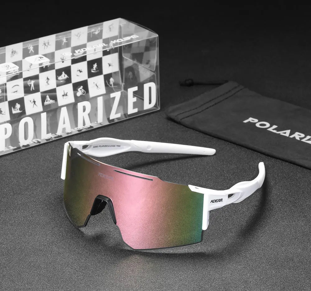 Sonnenbrille Sport TR90 polarisiert 1,2mm Glas Gummisteg winddicht Herren