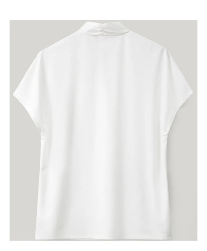 Damen T-Shirt im klassischen Stil mit lässigem V-Ausschnitt und Kurzarm