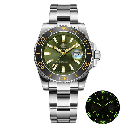 Herren-Sportuhr 41 mm aus 316L-Edelstahl mit 20 Bar