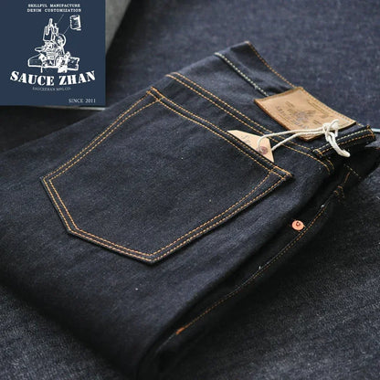 Herren Jeans aus Sanforized Denim mit Zipper Fly und schmaler Passform