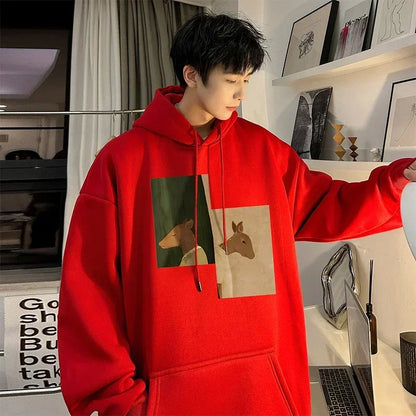 Herbst Hip Hop Mode übergroße Hoodies für Männer Anime Print Hoody Sweatshirts lässig Goth Hoodie Y2k Streetwear Kleidung