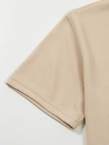 Herren-Polo-T-Shirt mit kurzen Ärmeln und Knopfleiste – große Größen, ideal für den Sommer