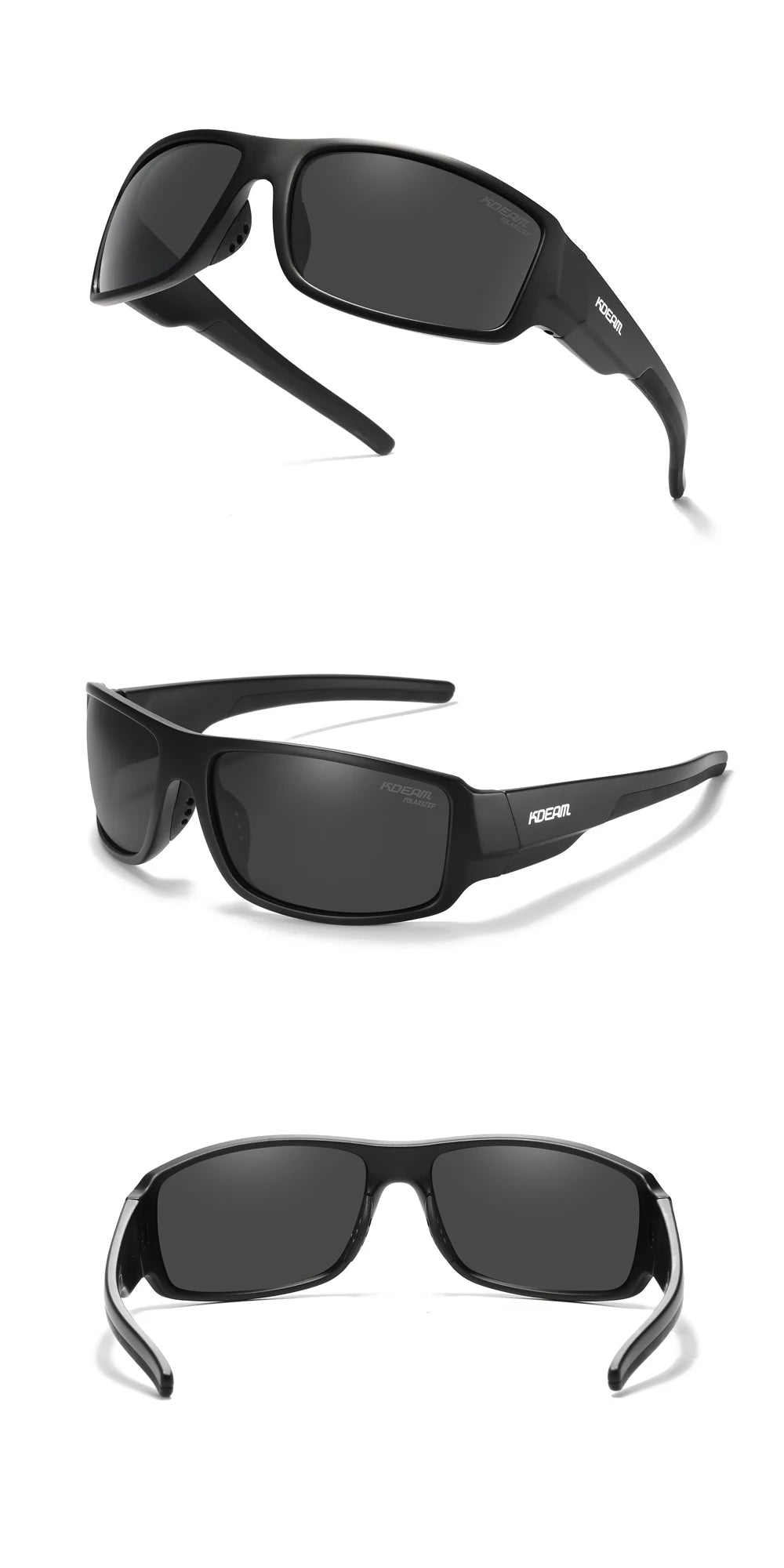 Sonnenbrille Sport polarisiert Cat.3 Druckmuster Rahmen Herren