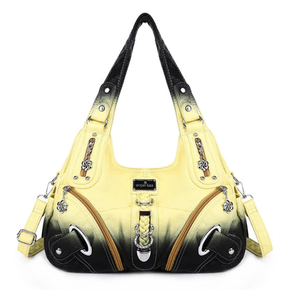 Damen-Handtasche Tie-Dye Muster und weiches Obermaterial Alltagsbegleiter für Alltag und Freizeit