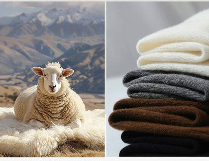 Damen-Halbrollkragen-Pullover 100 % Wolle warm vielseitig Winter