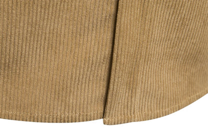 Herren Hemd aus feinem Cord mit Brusttasche für Business und Casual
