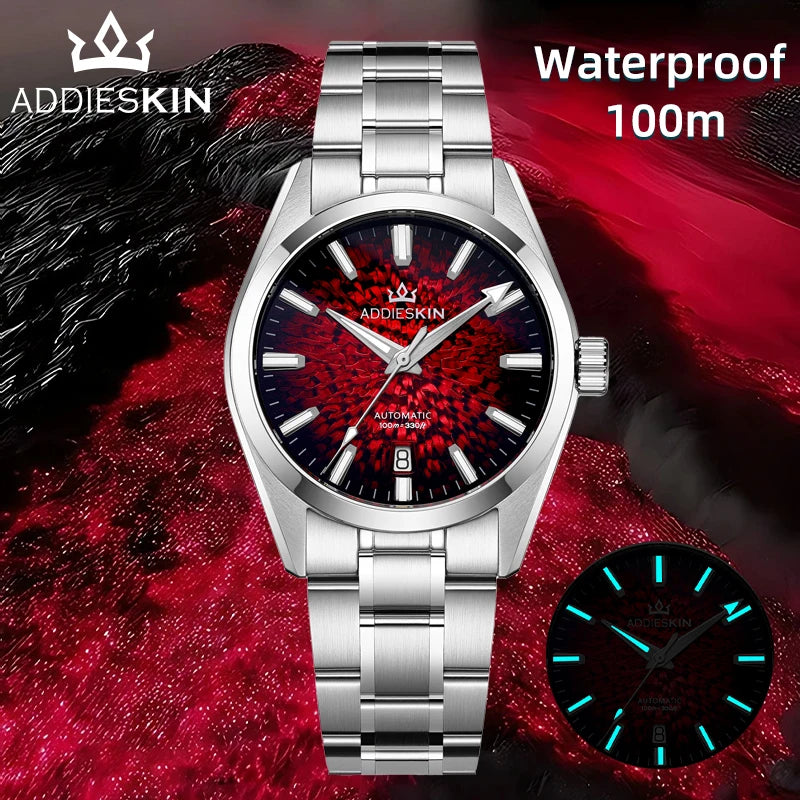 Herren-Taucheruhr mit Automatikwerk und Saphirglas